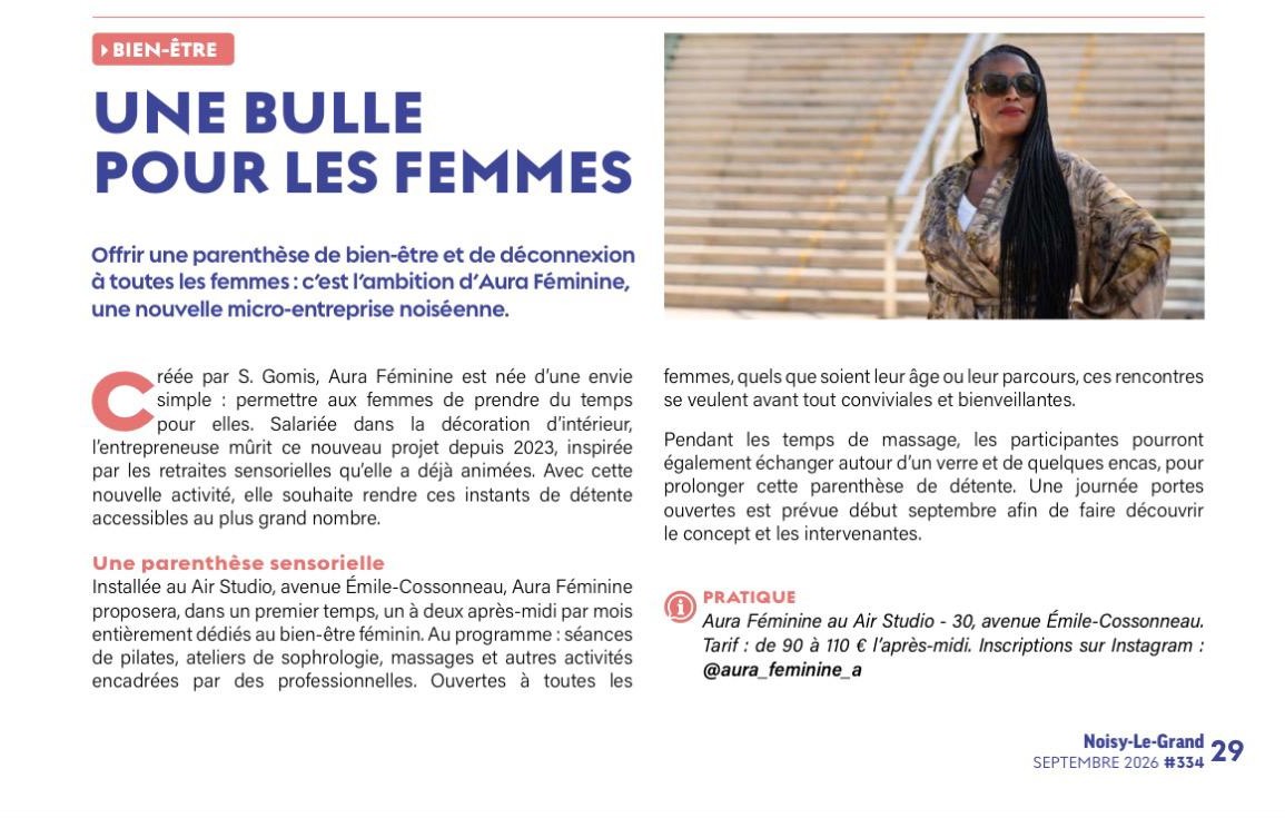 Parution presse Aura Féminine